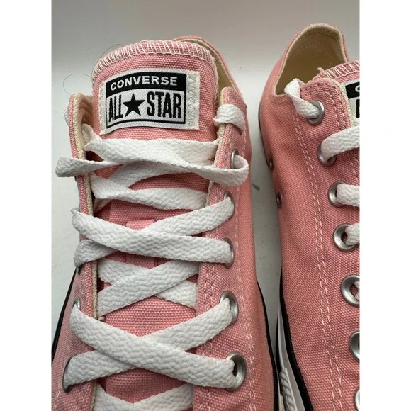 Converse Chuck Taylor All Star Low Top Pink Sneakers Shoes Mens 10 Womens 12 - Picture 7 of 12